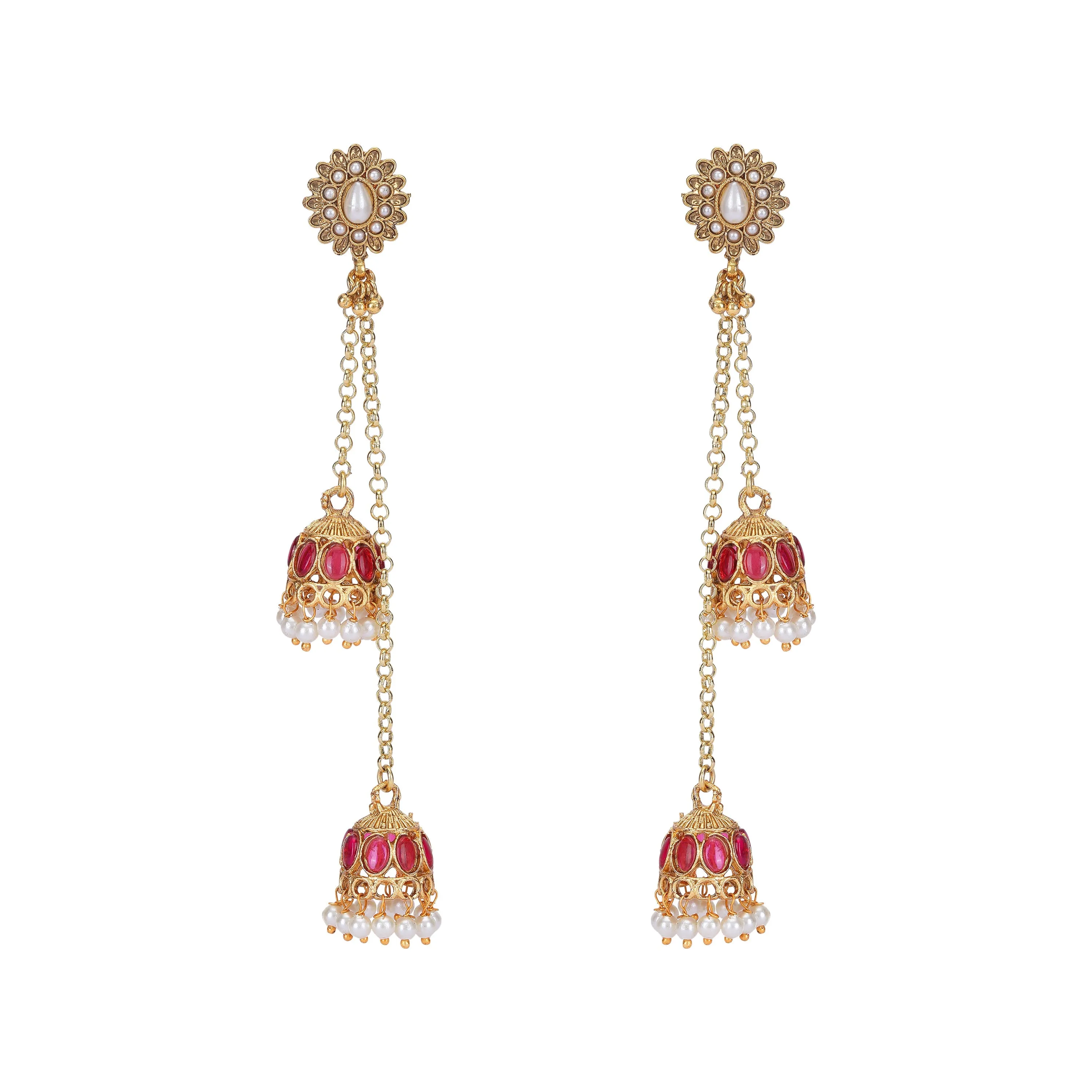 ESHIKA  gold plated EARRING