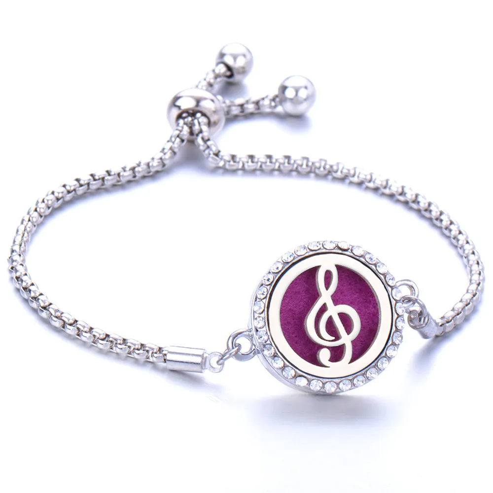 Essential oil diffusion bracelet