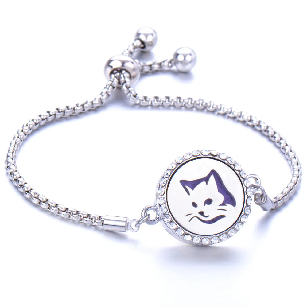 Essential oil diffusion bracelet