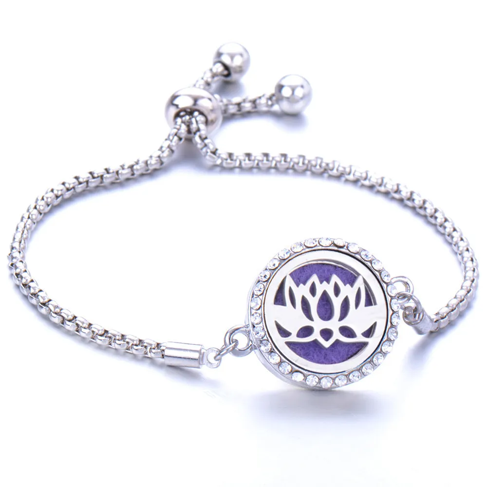 Essential oil diffusion bracelet