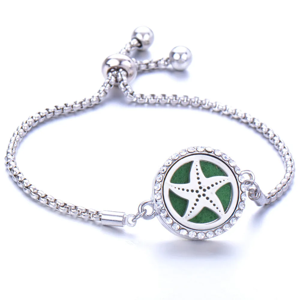 Essential oil diffusion bracelet