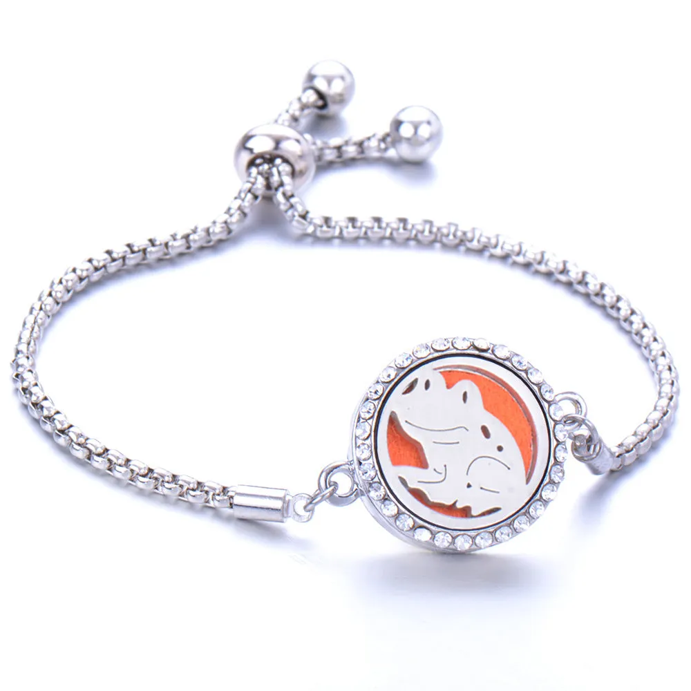 Essential oil diffusion bracelet