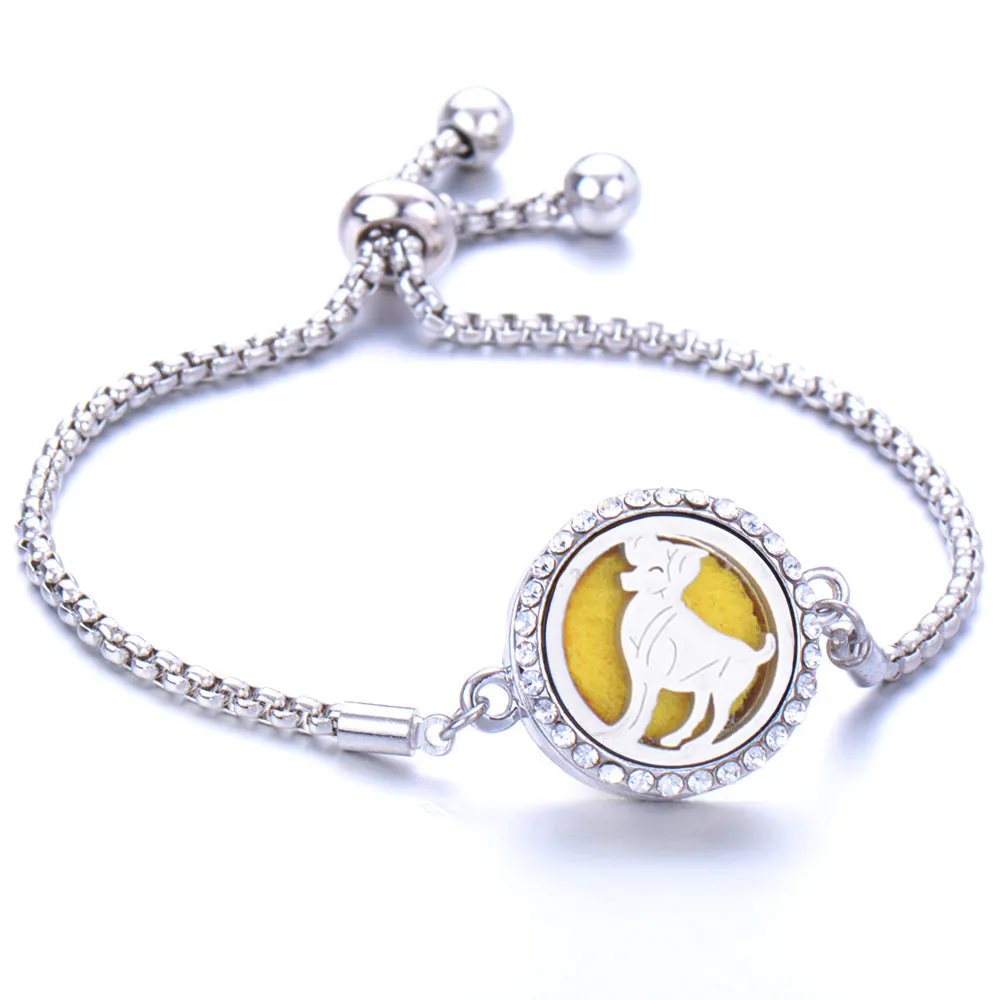 Essential oil diffusion bracelet