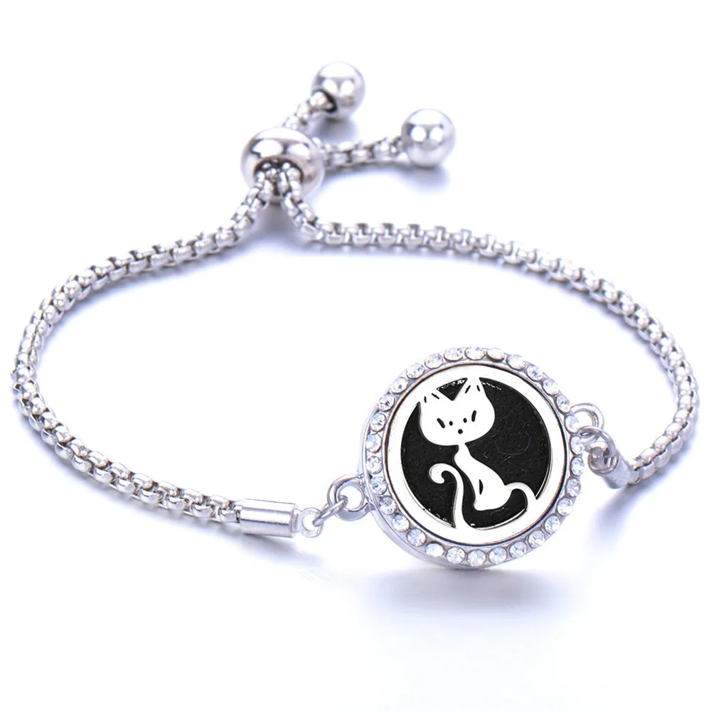 Essential oil diffusion bracelet