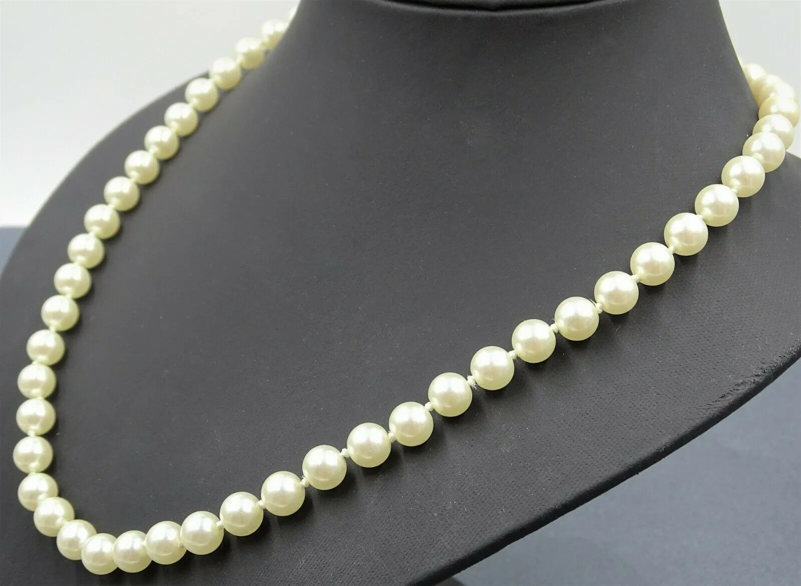 Faux Pearl Cream White Strand Necklace  Fashion Jewellery