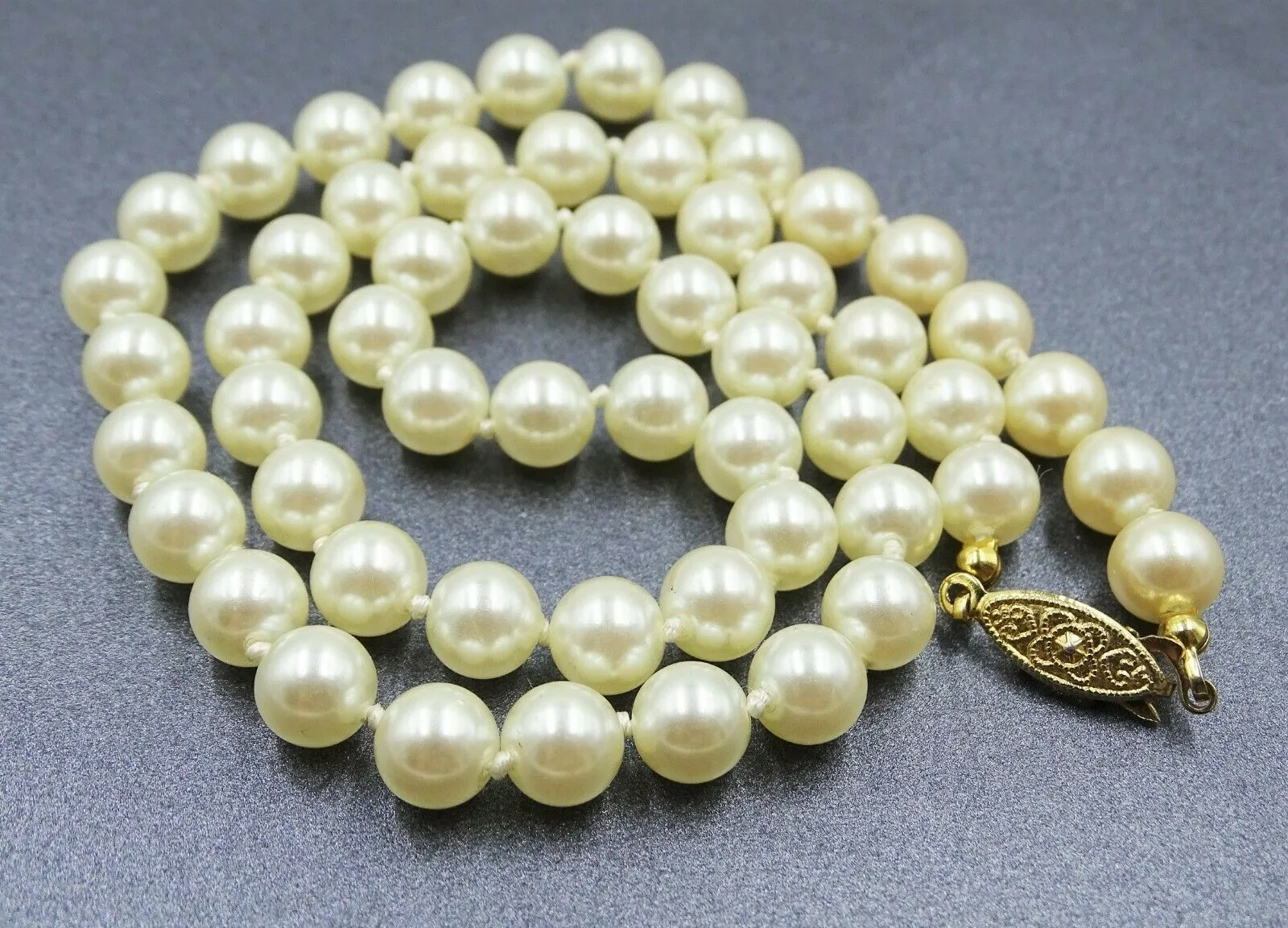 Faux Pearl Cream White Strand Necklace  Fashion Jewellery