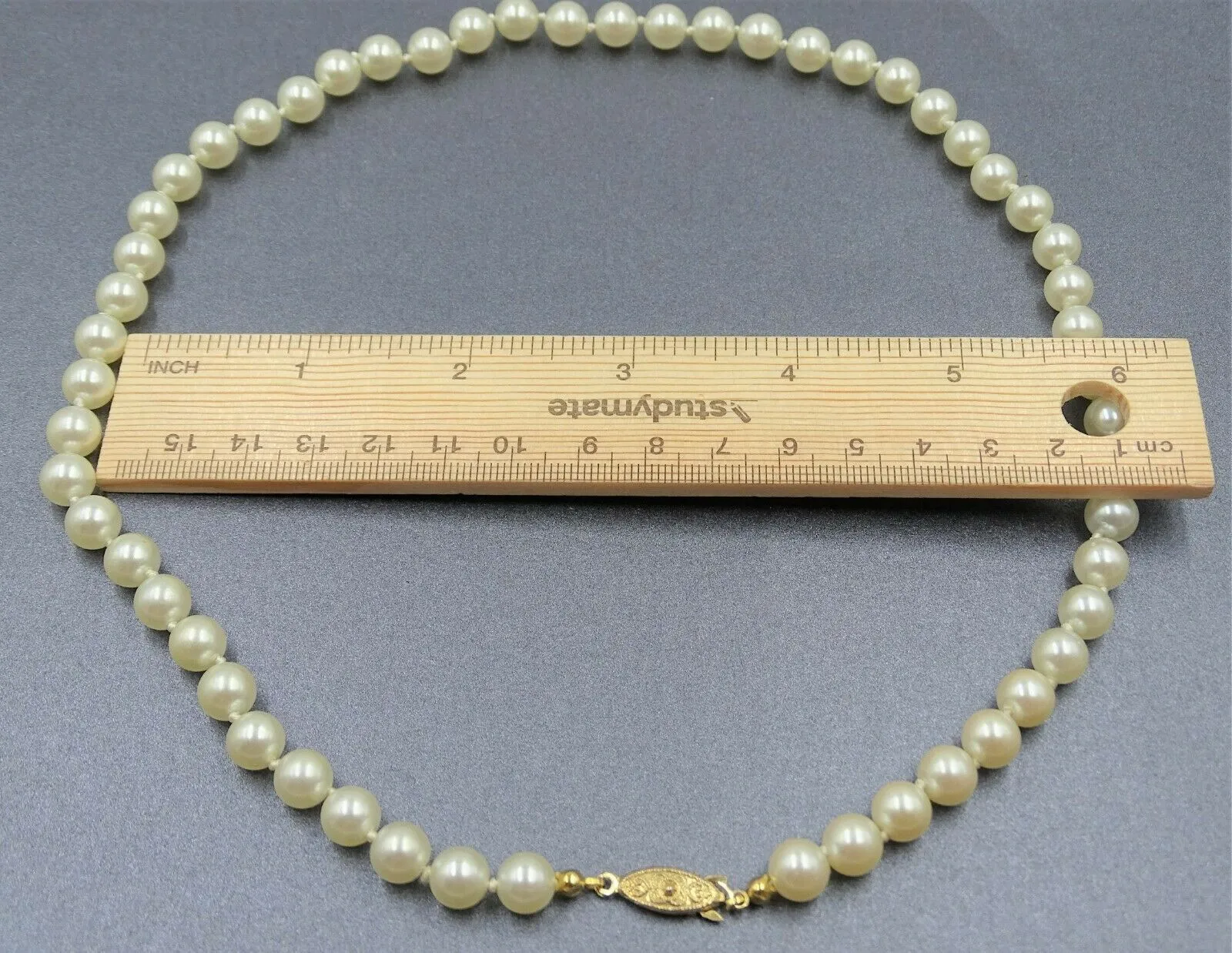 Faux Pearl Cream White Strand Necklace  Fashion Jewellery