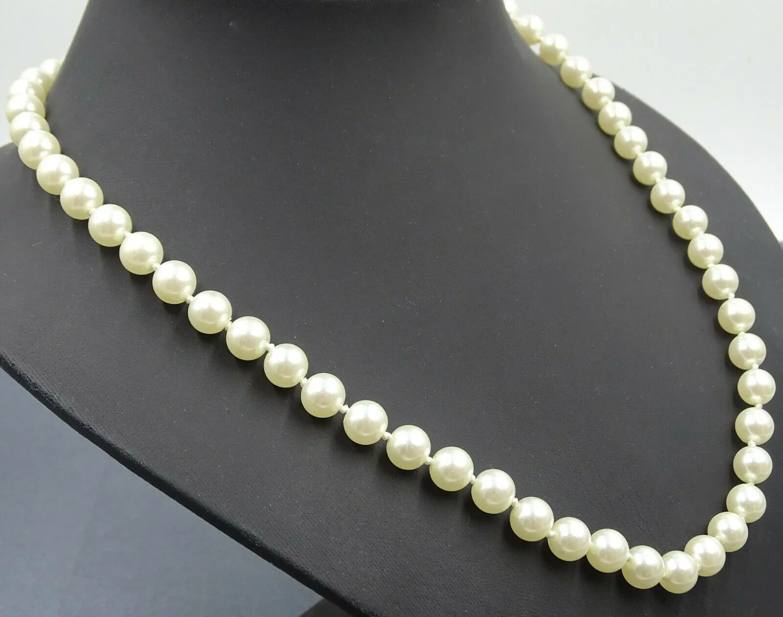 Faux Pearl Cream White Strand Necklace  Fashion Jewellery