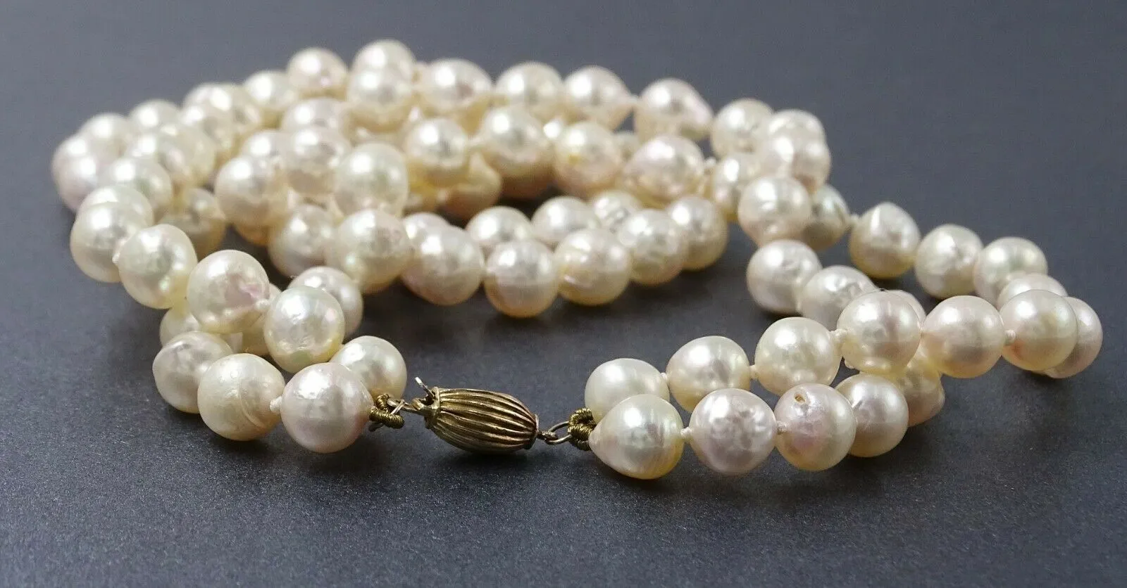 Freshwater Pearl 14ct Yellow Gold 2 Strand Necklace