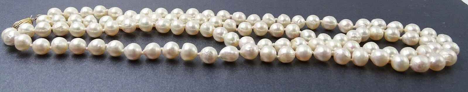 Freshwater Pearl 14ct Yellow Gold 2 Strand Necklace