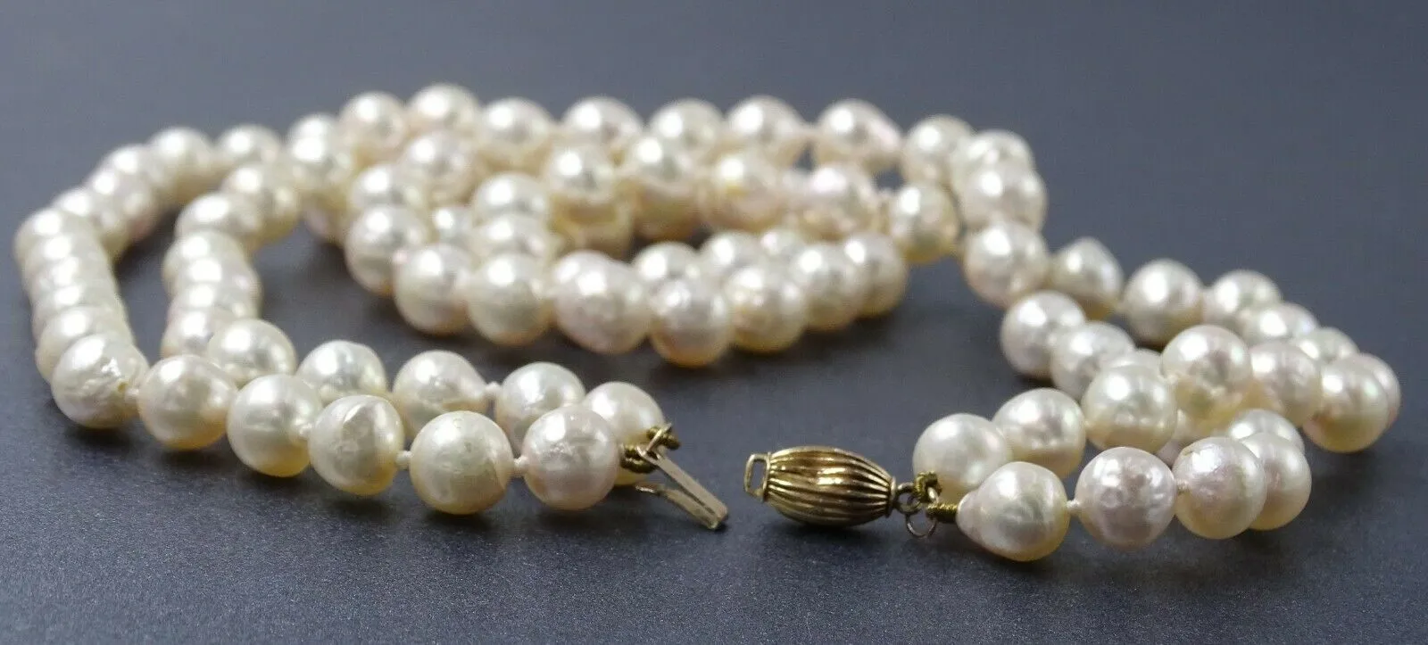 Freshwater Pearl 14ct Yellow Gold 2 Strand Necklace