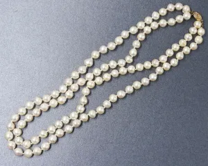 Freshwater Pearl 14ct Yellow Gold 2 Strand Necklace