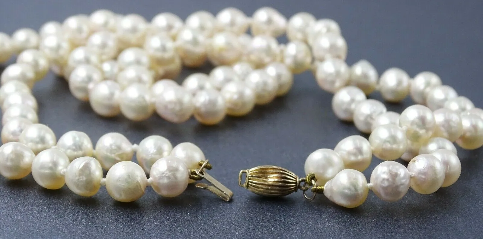 Freshwater Pearl 14ct Yellow Gold 2 Strand Necklace