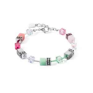 GeoCUBE® Iconic bracelet green-pink