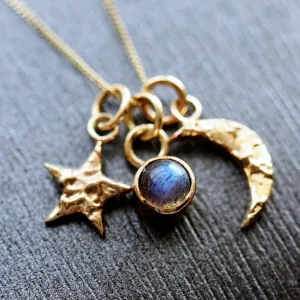 Gold Universe Charm Necklace