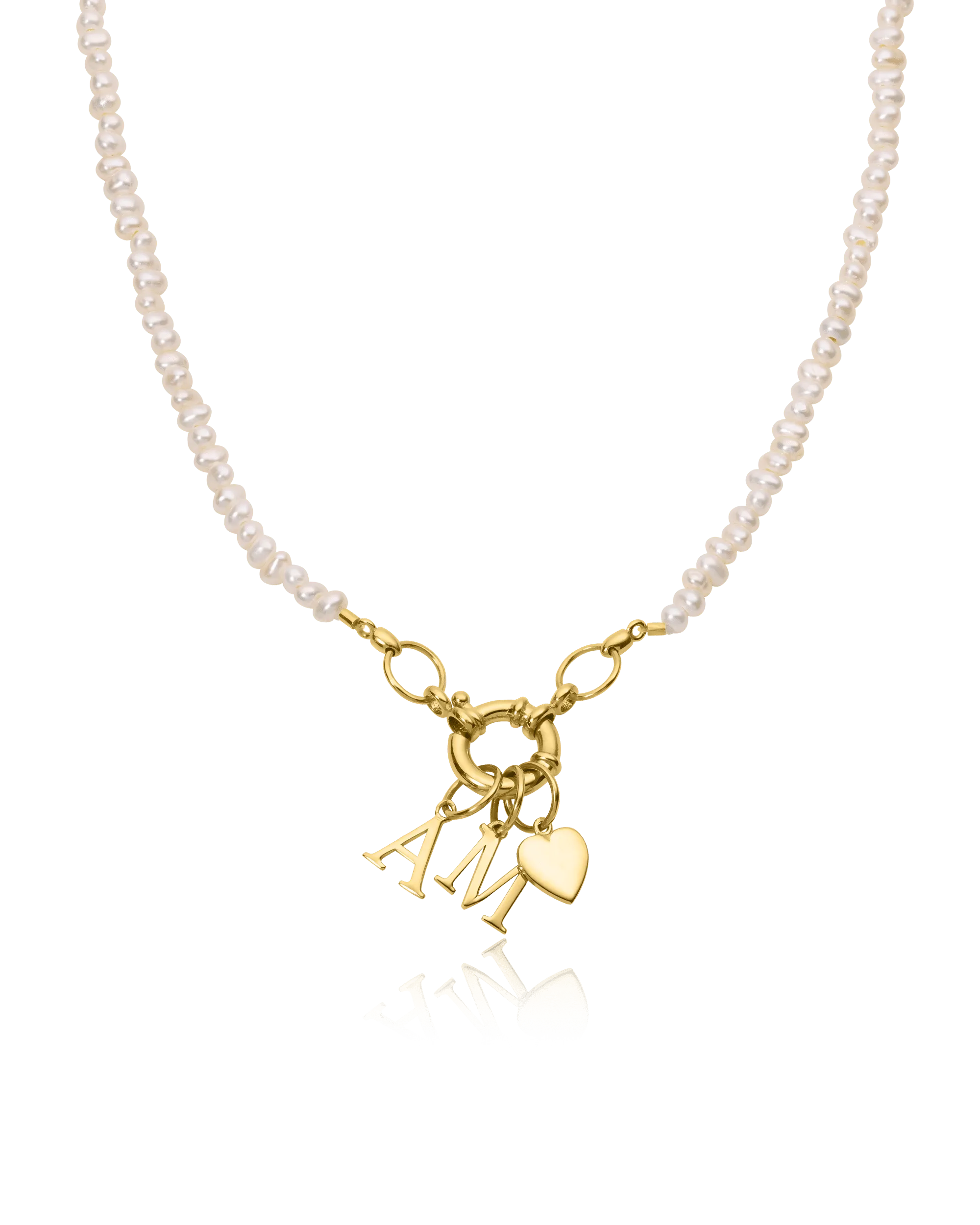 Green Jade Charm Lock Necklace - 18K Gold Vermeil