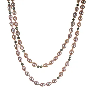 Hilary, Cultured Pearl and Pyrite Necklace