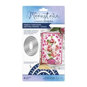 Hunkydory Moonstone Dies - Ribbon Threading Nesting Frames - Ovals