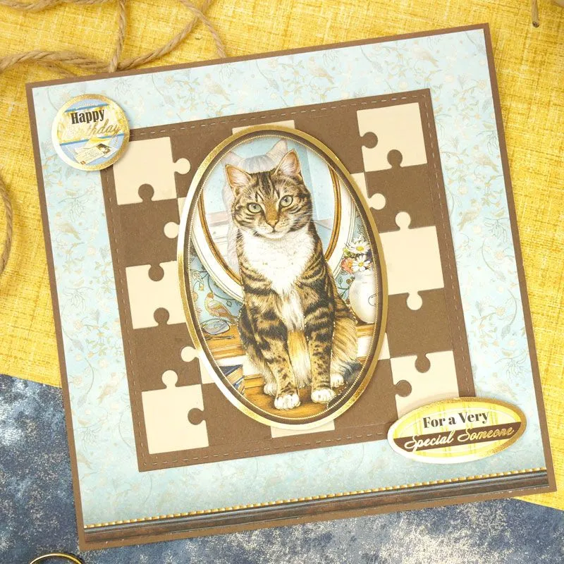 Hunkydory Moonstone Dies - Square Jigsaw & Frame