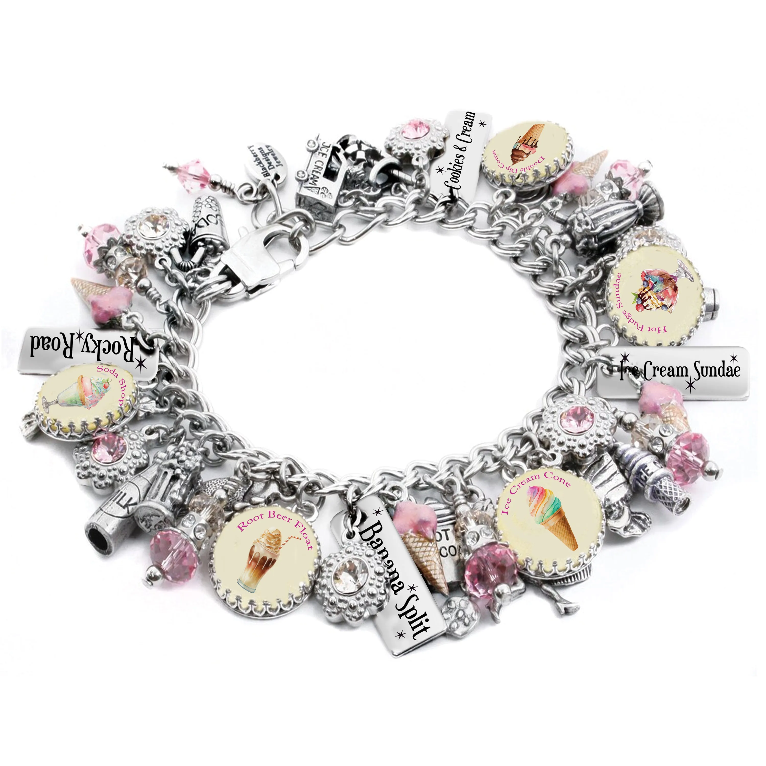 Ice Cream Jewelry, Dessert Bracelet
