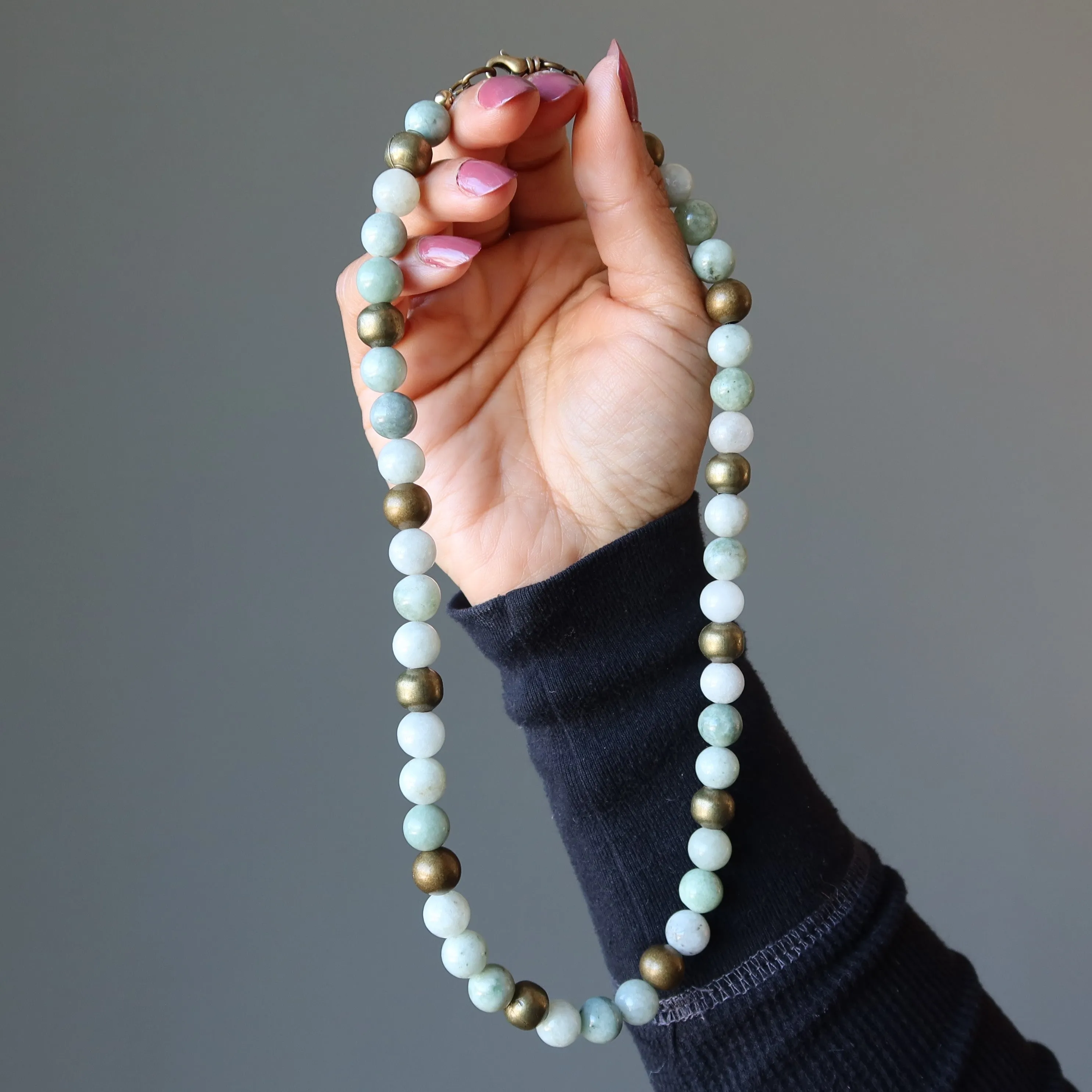 Jade Necklace Adorn Abundance Luxe Nephrite Crystals