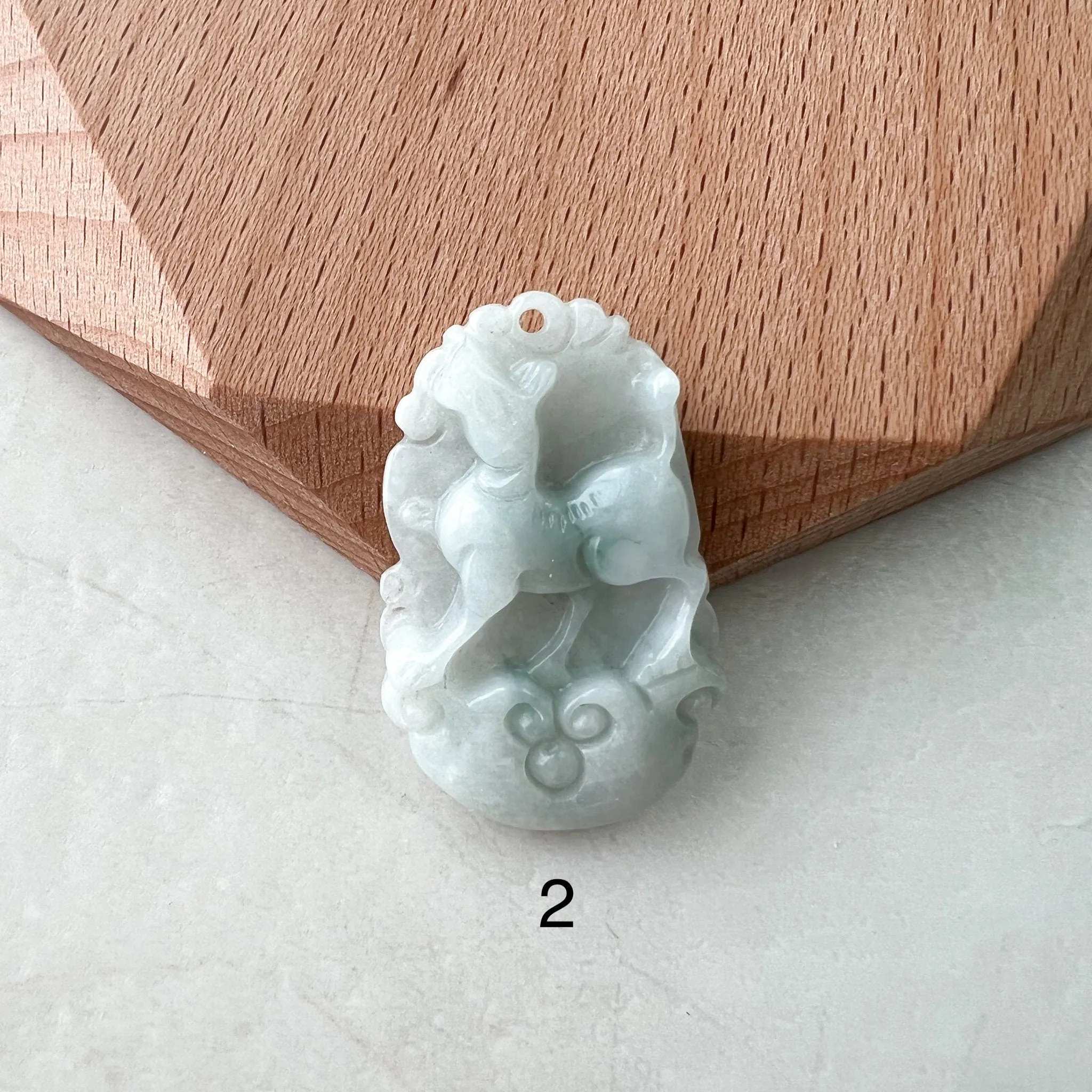 Jadeite Jade Dog Chinese Zodiac Carved Pendant Necklace, YW-0110-1646857076