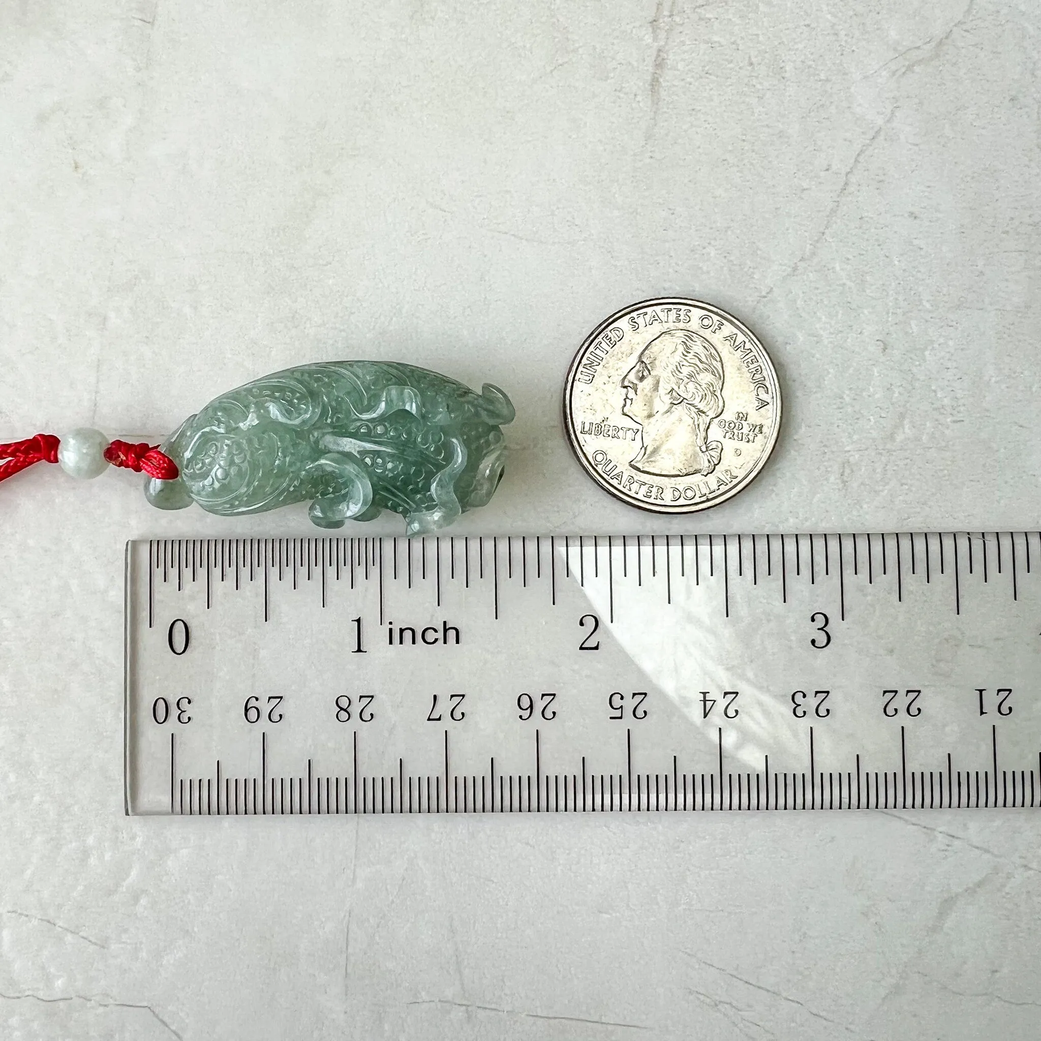 Jadeite Jade Green Cabbage Necklace, Jade Pendant, Jade Necklace, Feng Shui Necklace, YJ-0622-0410950-3