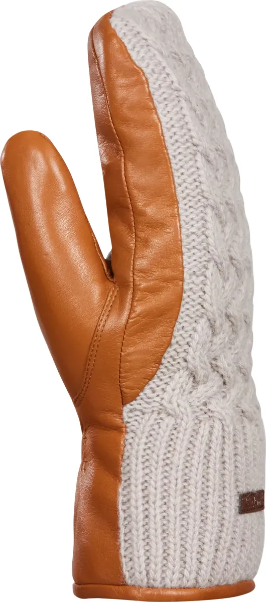 Kombi Women&#x27;s Ariana Leather and Knit Mittens Moonstone | Buy Kombi Women&#x27;s Ariana Leather and Knit Mittens Moonstone here | Outnorth