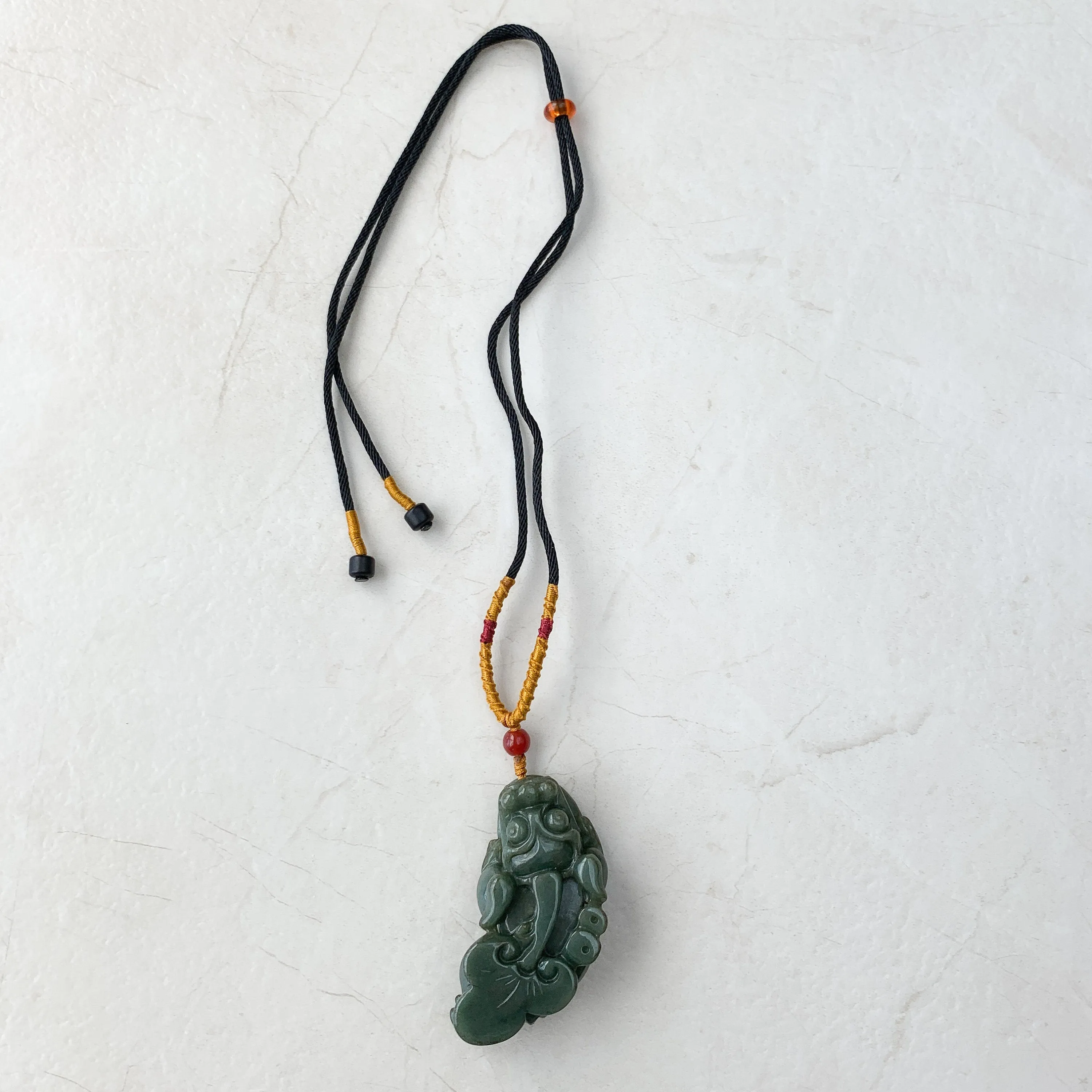 Large Green Jadeite Jade Dragon Pixiu Dragon Chinese Carved Pendant, YJ-0921-0002772