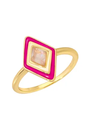 Leeada Ty Ring in Hot Pink - Size 6