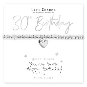 Life Charms - You Are 30 Bracelet