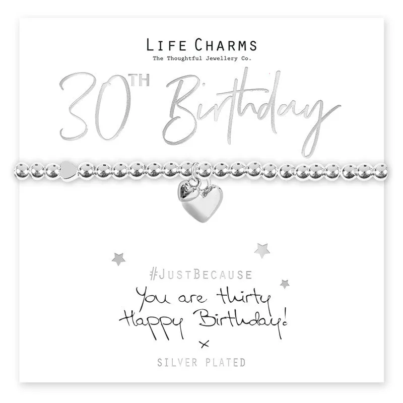 Life Charms - You Are 30 Bracelet