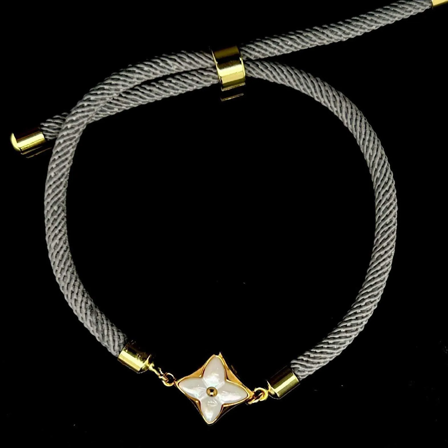 #LoveLVNA | 18kt Mother of Pearl Center Adjustable Gray String Bracelet (FREE ₱10,000 worth of LVNA GC)