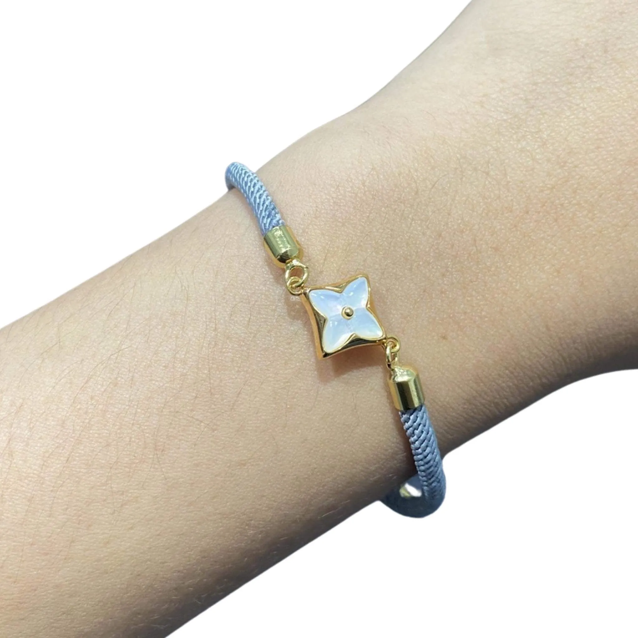 #LoveLVNA | 18kt Mother of Pearl Center Adjustable Gray String Bracelet (FREE ₱10,000 worth of LVNA GC)