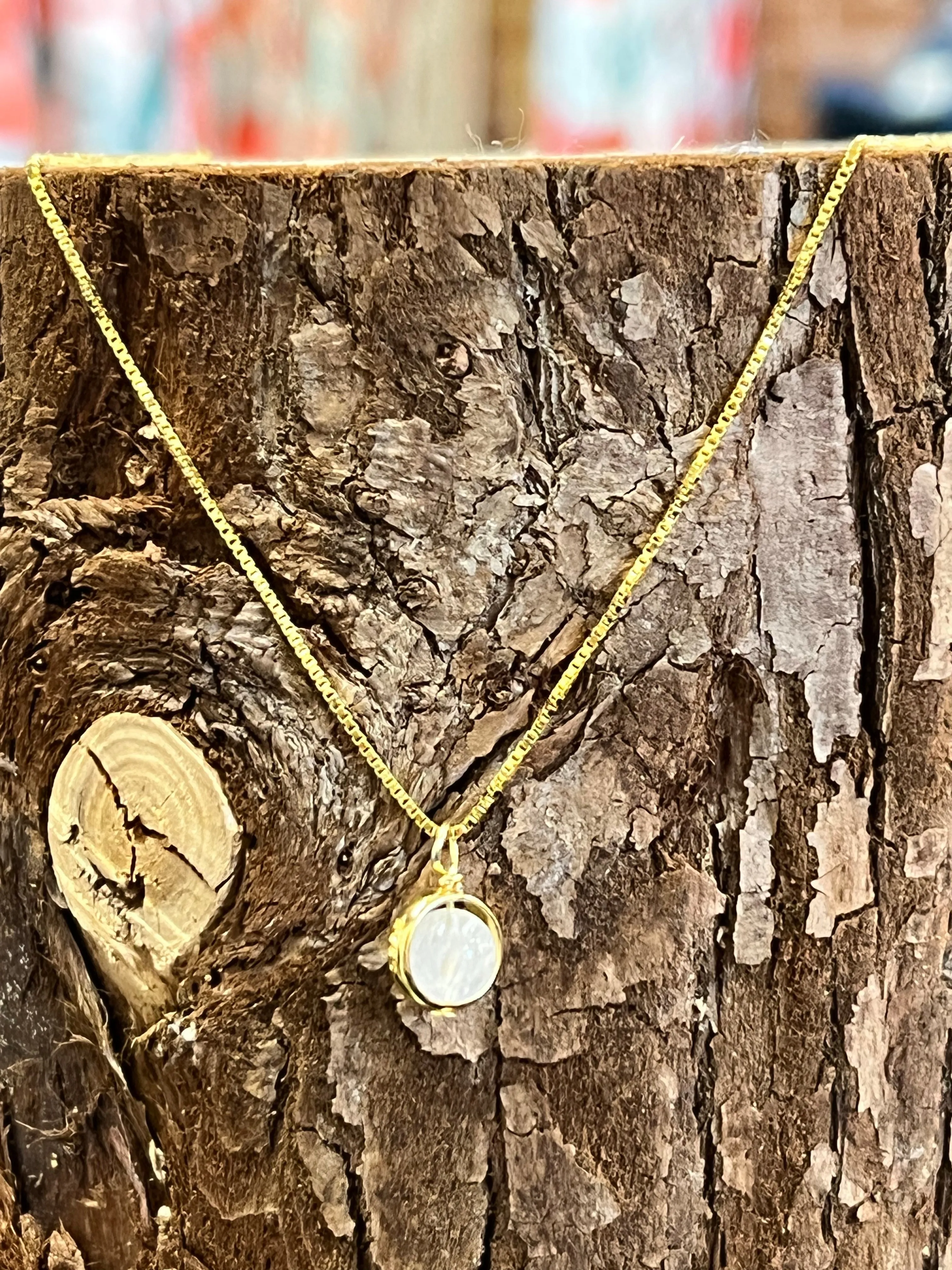 Moonstone Gold Necklace