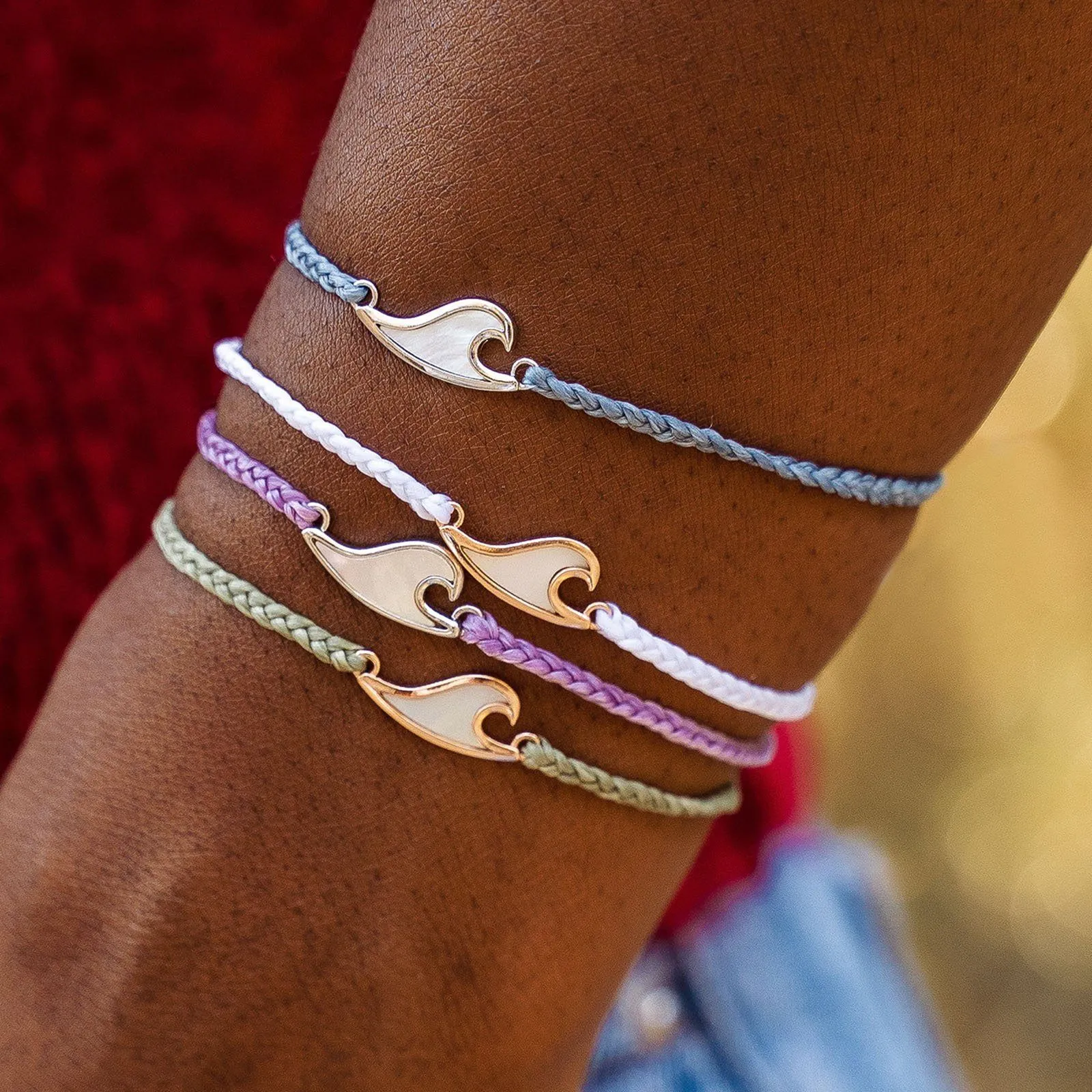 Mother of Pearl Wave Charm