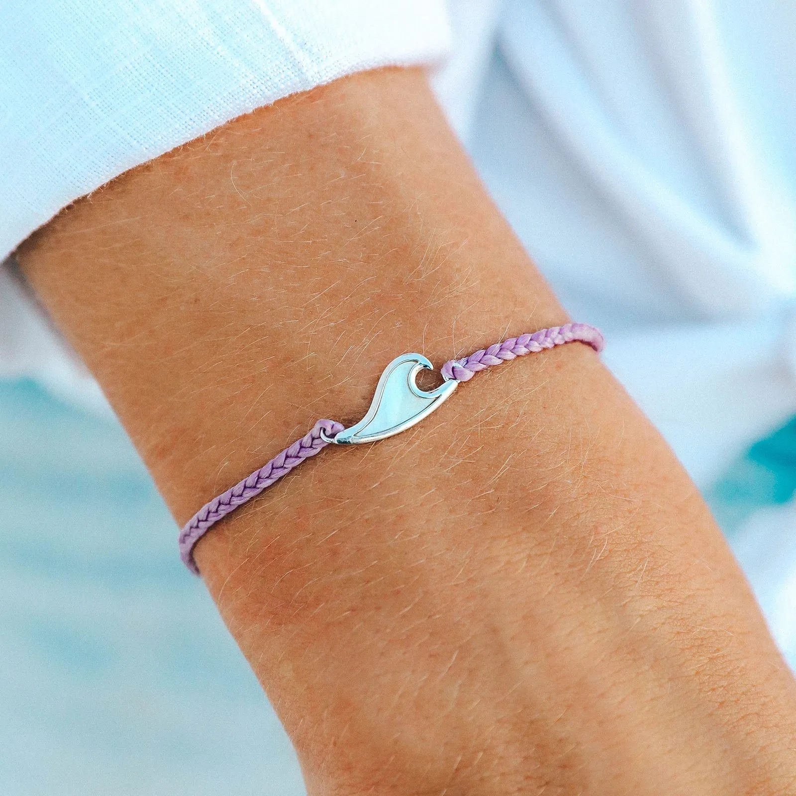 Mother of Pearl Wave Charm