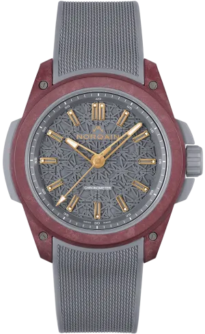 NOR Watch Wild One & NORSteq Burgundy Grey Mesh