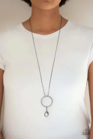 Paparazzi Accessories  - Center of Attention #L - Black Necklace