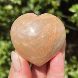 Peach Moonstone Heart | B