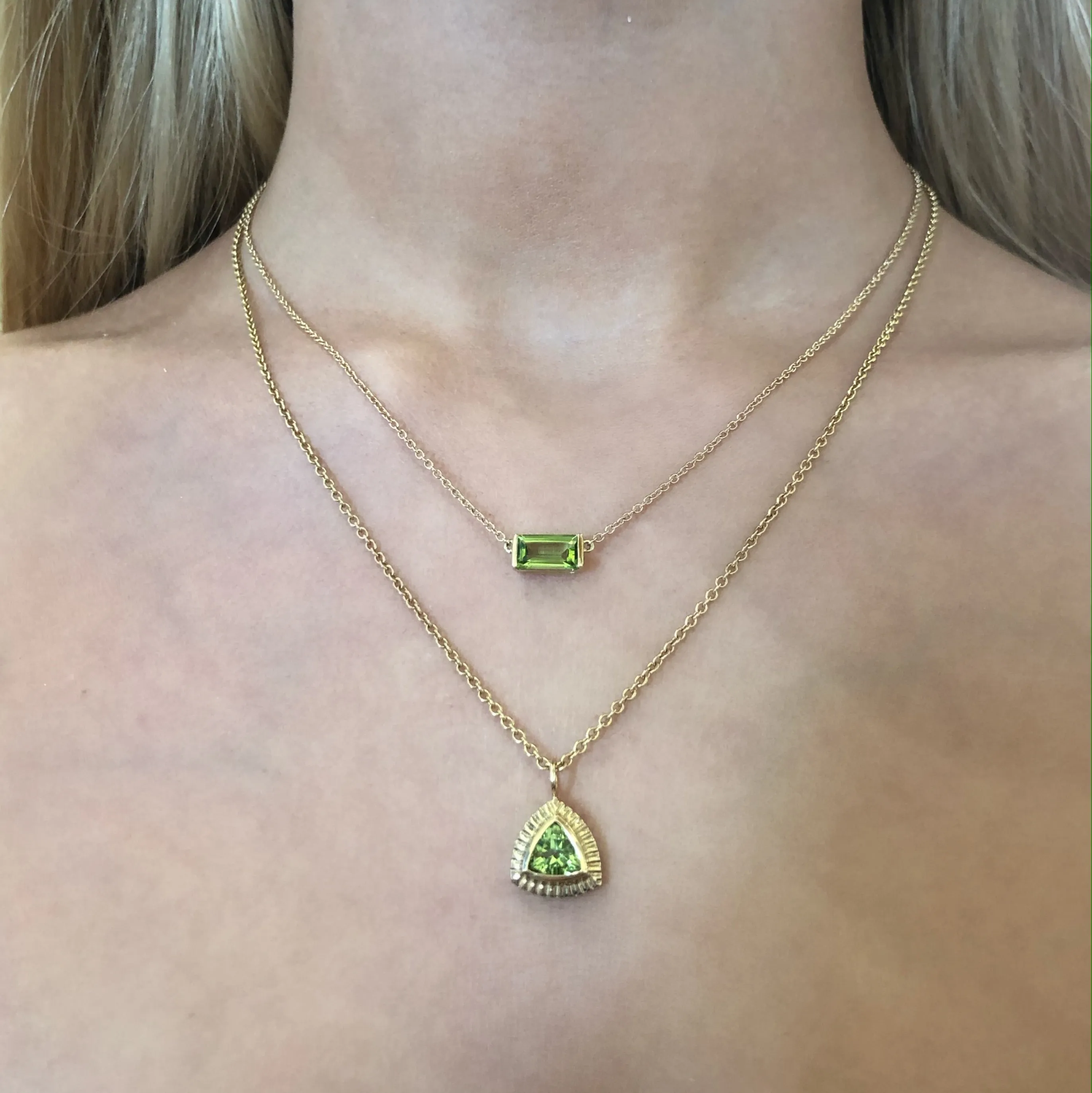 Peridot Bonbon Necklace