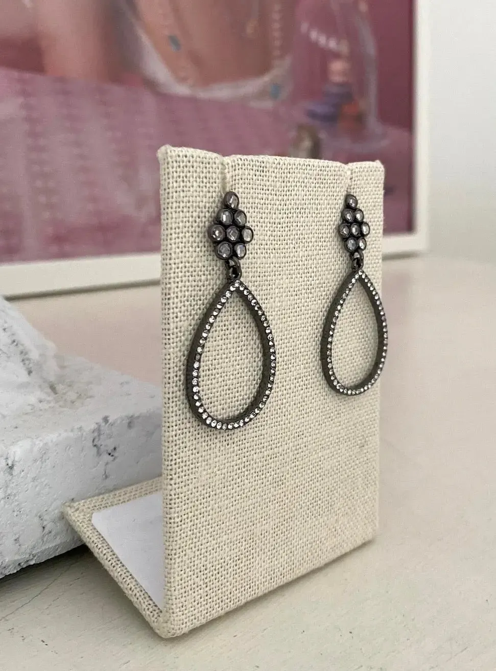 Petite Kinda Fancy Earrings - Black