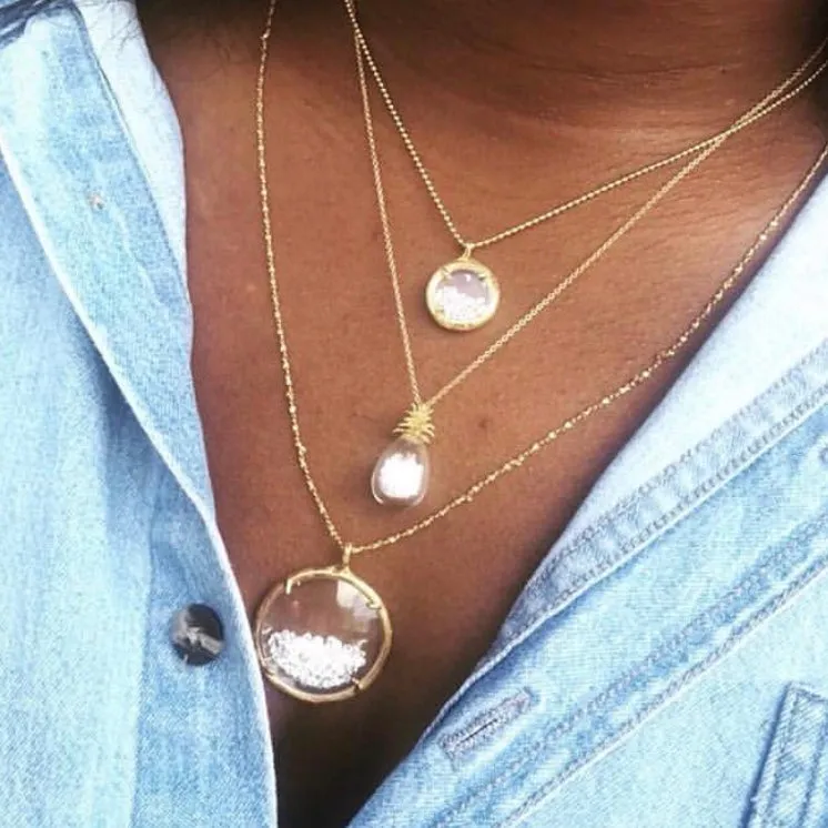 Pineapple Shaker Necklace