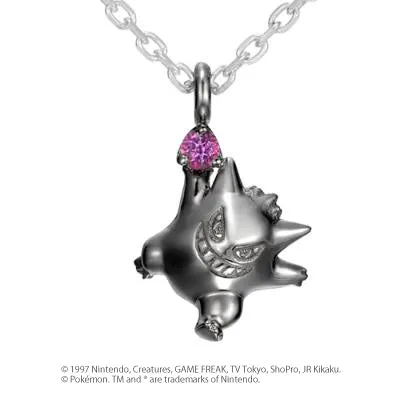 [Pokémon]Gengar(Black ver.) necklace silver