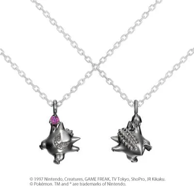 [Pokémon]Gengar(Black ver.) necklace silver