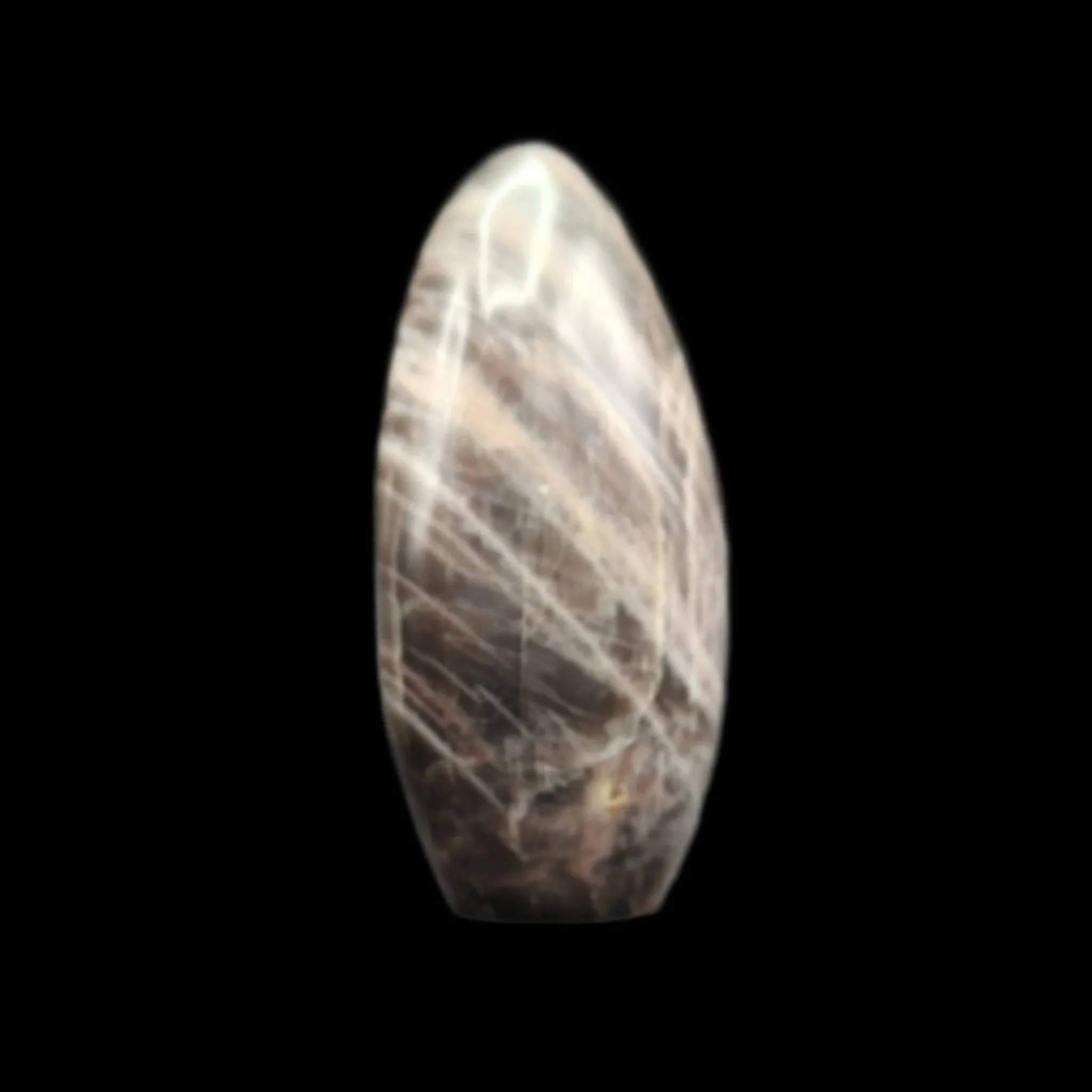 Polished And Cut Base Black Moonstone  Home Decor Mineral Specimen