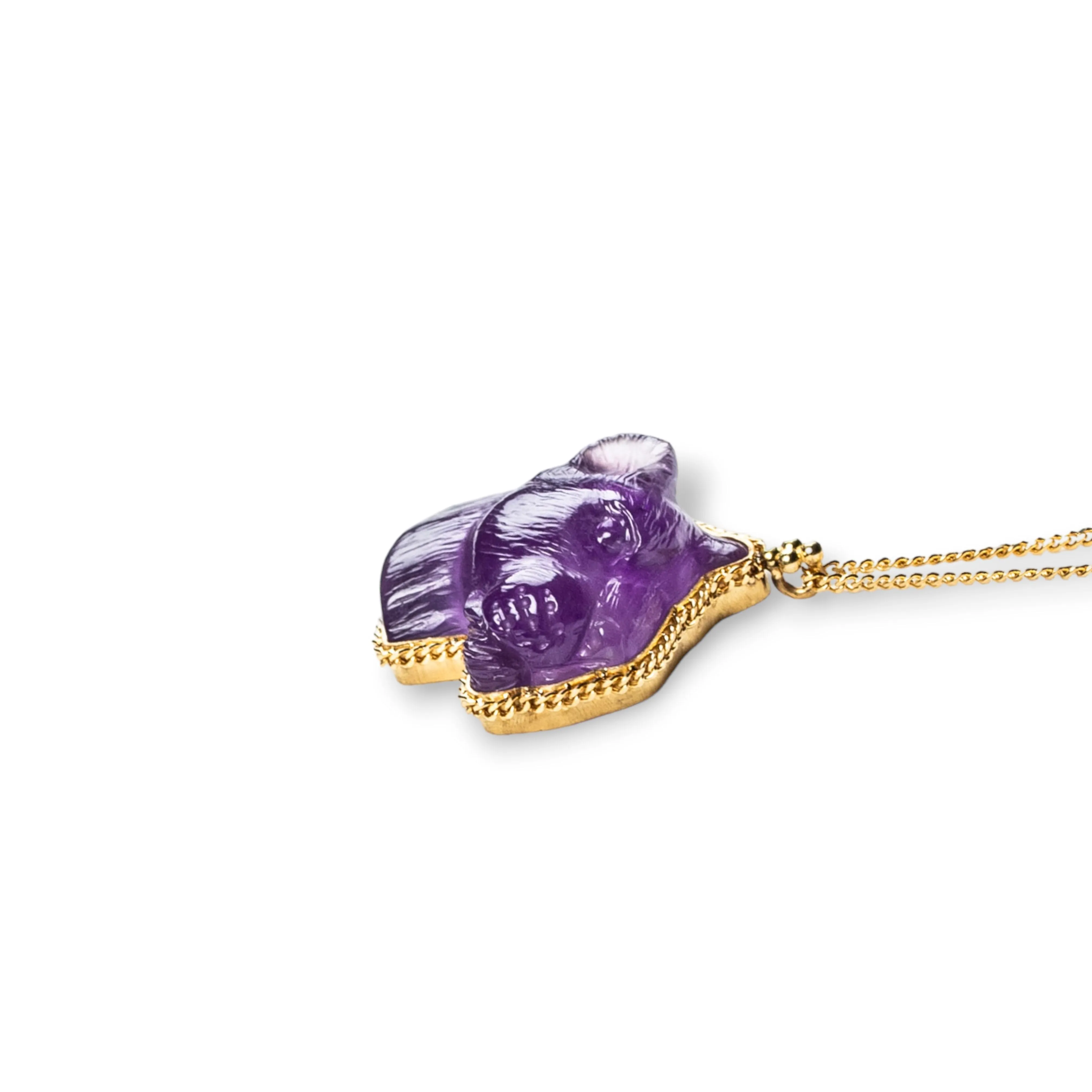 Purple Panther Necklace