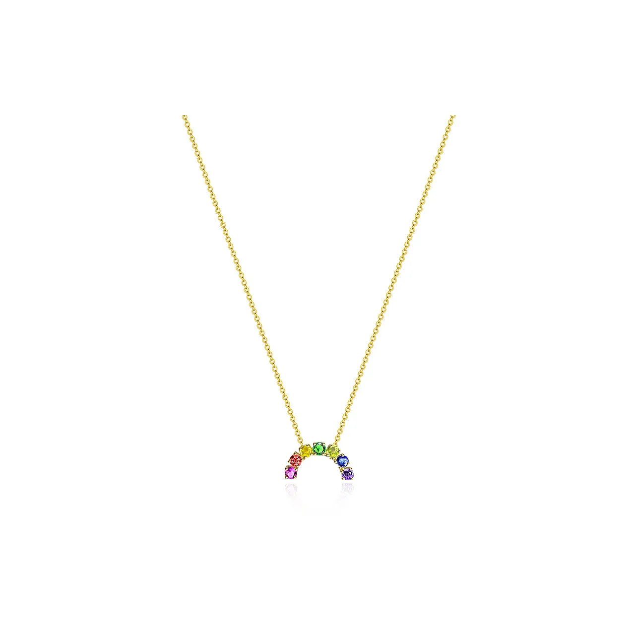 ·【Rainbow 52】Colour Sapphire Necklace 14K