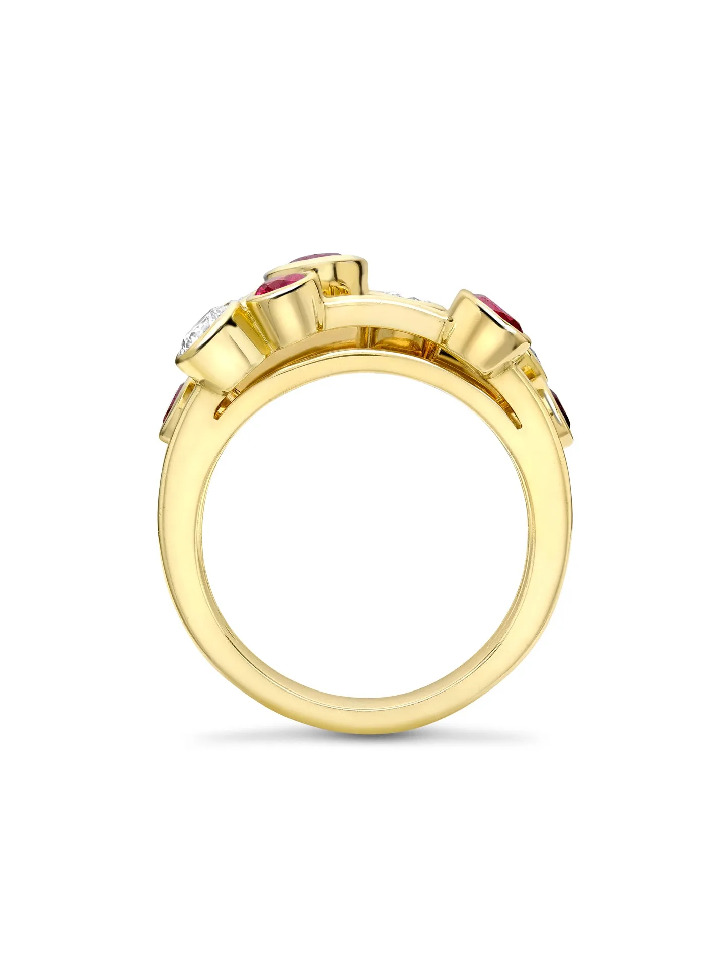 Raindance Classic Yellow Gold Ruby Ring
