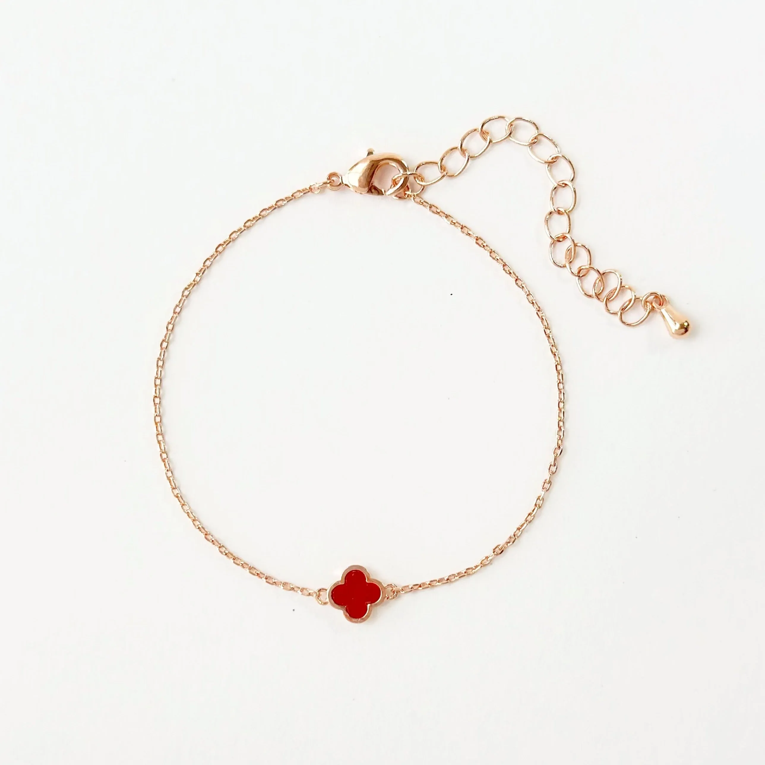 Red Vanya Eternal Clover Bracelet